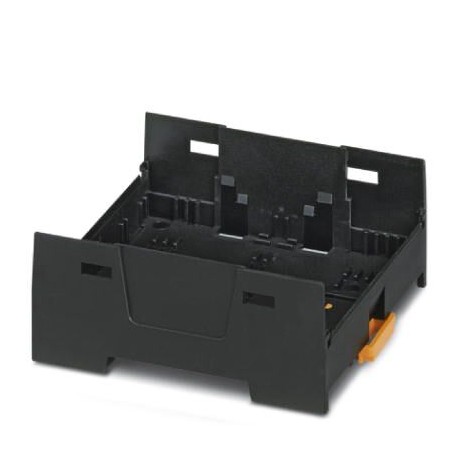 EH 67,5 F-B/ABS-PC BK9005 1074951 PHOENIX CONTACT DIN rail housing, Lower housing part with base latch, flat..