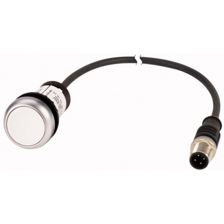 C22-DR-W-K10-P31 185646 EATON ELECTRIC Pulsador rasante compacto 22 mm Enclavamiento Blanco 1 NO con cable 0..