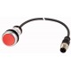 C22-DR-R-K01-P32 185662 EATON ELECTRIC Pulsador rasante compacto 22 mm Enclavamiento Rojo 1 NC con cable 1 m..