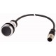 C22-DR-S-K01-P32 185663 EATON ELECTRIC Bouton-poussoir affleurant compact 22mm Verrouillage Noir 1 NC câble ..