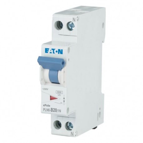 PLN6-B20/1N-DE 263273 EATON ELECTRIC Защитный выключатель LS 20A 1p+N B-Char